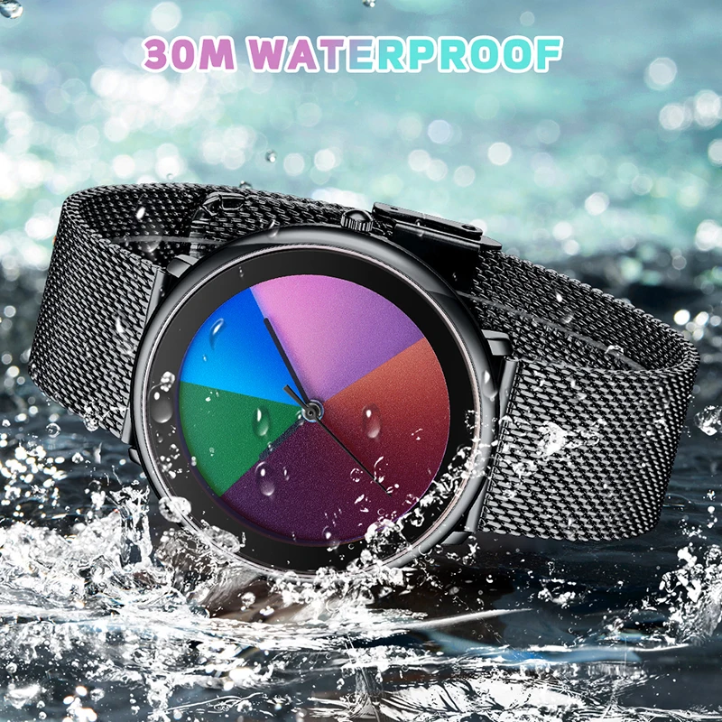 ساعة LIGE الأصلية بسوار للنساء، أنيقة للغاية، شبكية رفيعة للغاية مقاومة للماء، كوارتز، ساعات رسمية فاخرة للسيدات #2