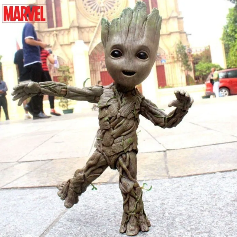 Многосуставная подвижная фигурка Marvel с аниме-мультфильмом Грута, модное и персонализированное украшение для рабочего стола для мужчин и женщин.