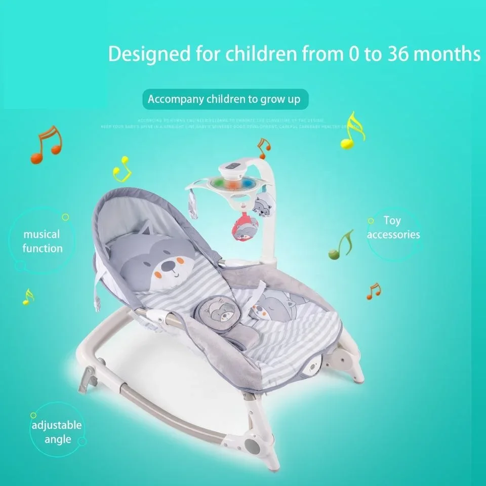 Hot Multi-function Rocking  Chair Musical Vibrator Rocker Electric Baby Toy Bouncer Soothing Girl Children Toys