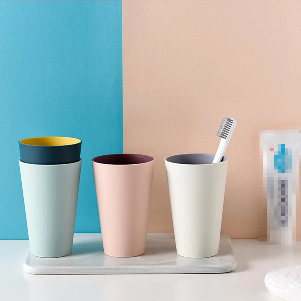 

Toothbrush Cup Toothbrushes Fashion Tumbler Simple Bathroom Mouthwash Lovely Family Portable