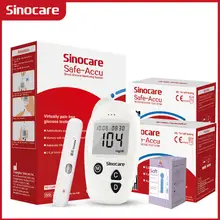 Safe-Accu medidor de glucosa en sangre Kit de glucómetro probador de Diabetes 50/100 tiras reactivas lancetas medidor