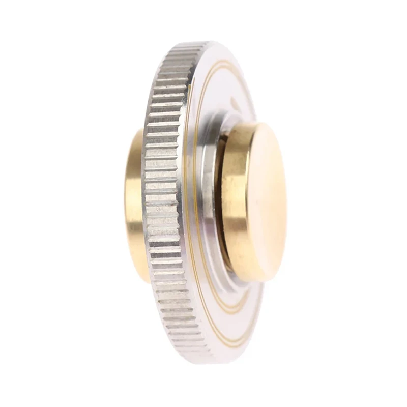 Regla de escala de Metal para adultos y niños, Spinner de descompresión para aliviar el estrés, giroscopio para la yema del dedo, artilugios EDC,