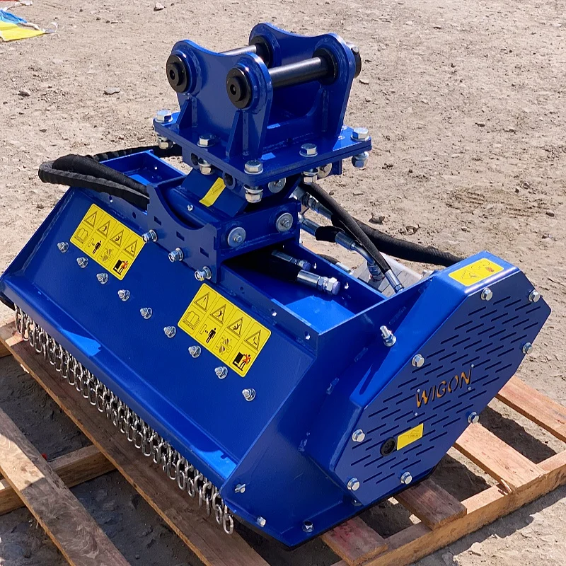 High Quality 800mm Excavator Mulcher Attachment Forestry Shredder Mulcher With Engine Pump Motor Core Components For Sale