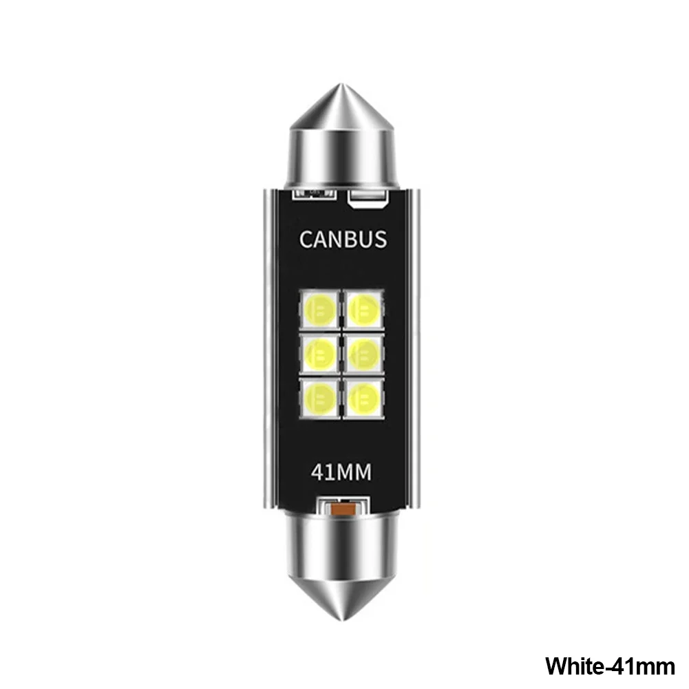 C10W C5W LED-Glühbirne Festoon 31/36/39/41mm LED CANBUS 12V 6500K 1200LM Superhell Weiß Auto-Innenraumbeleuchtung Kennzeichenbeleuchtung