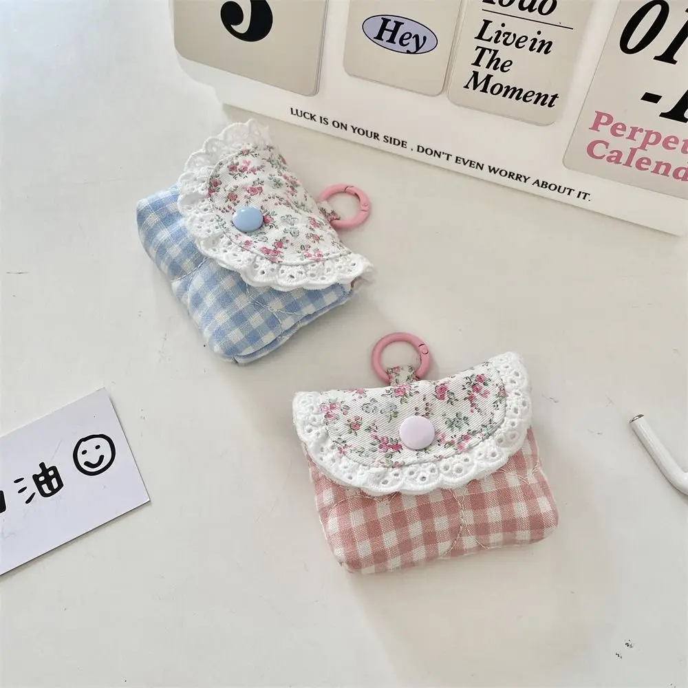 Universal Mini Earphone Storage Bag Polyester Multifunctional Headphone Case Pouch Keychain Portable Small Wallet