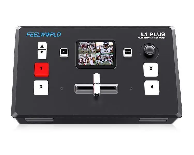 FEELWORLD L1 PLUS Multi-Camera Video Mixer Switcher 4K Input 2-Inch Touch Screen PTZ Control USB3.0 Fast Streaming - view 2
