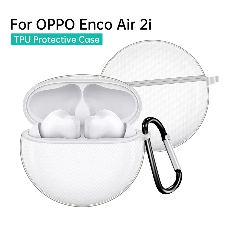 for OPPO Enco Air2i Case TPU Clear Earphones Protective Cover air 2i Transparent Cases