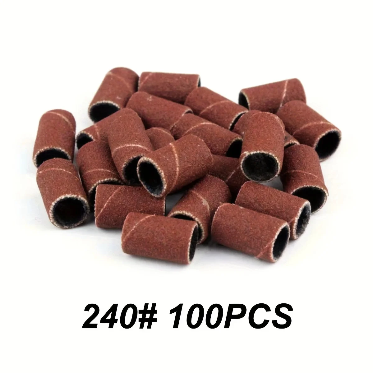 100/50/30/10 pièces bandes de capuchon de ponçage professionnel pour Machine de manucure électrique 240/180/120/80 grain perceuse à ongles limes de meulage