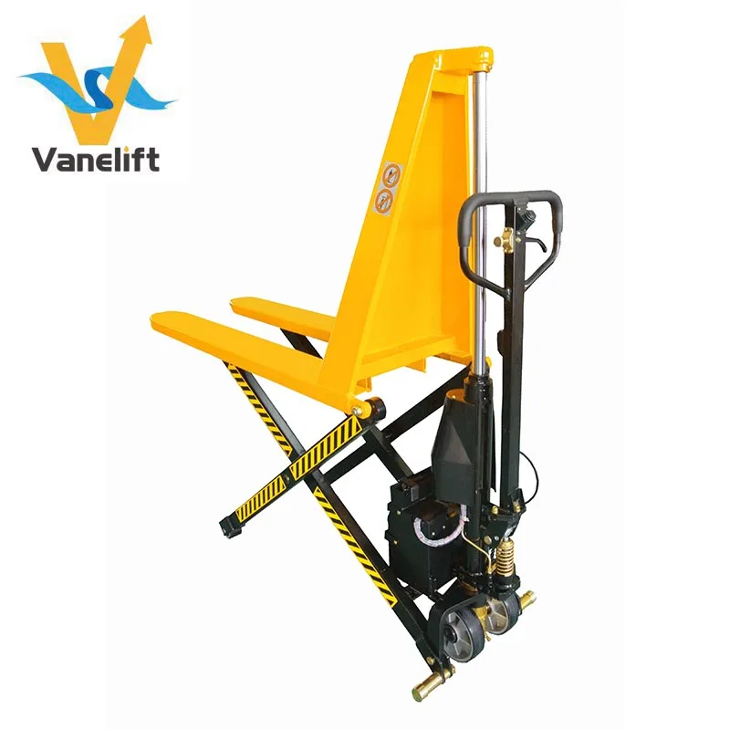 1.5Ton 1500kg Electric High Lift Transpalette Pallet Truck Battery Powered Pallet Jack Automatic Scissor Stacker Forklift