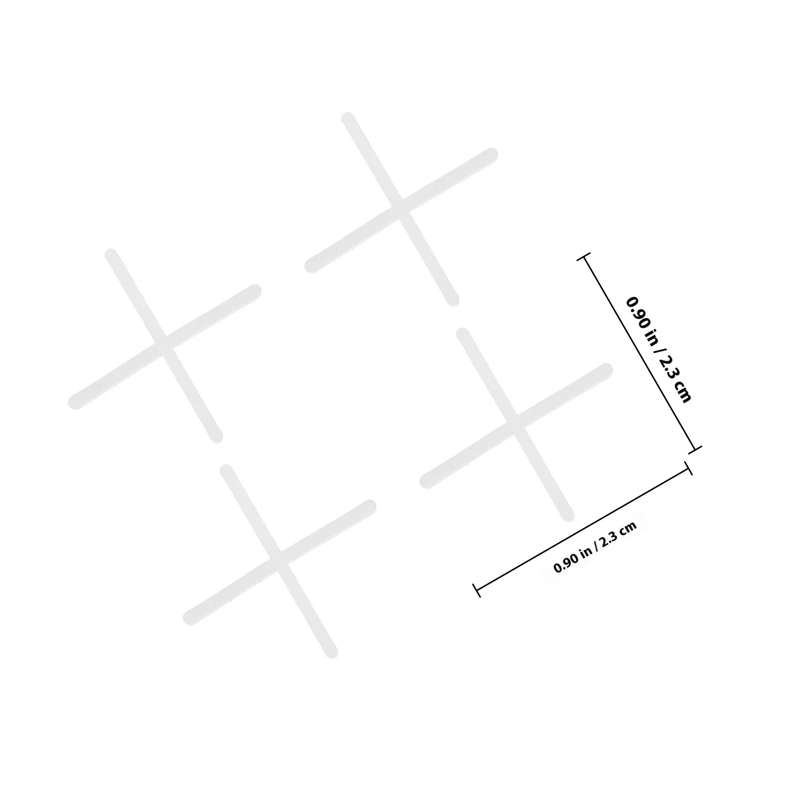 500Pcs Cross Shape Tile Spacers Leveling System Durable Pe Material Easy Use Home Decoration Construction Tile Spacers