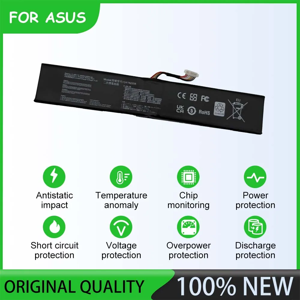 15.48V 100mWh C41N2208 Laptop Battery For For ASUS ROG Ally PC71L ROG Ally RC71L Gaming Handheld series Black Li-Polymer