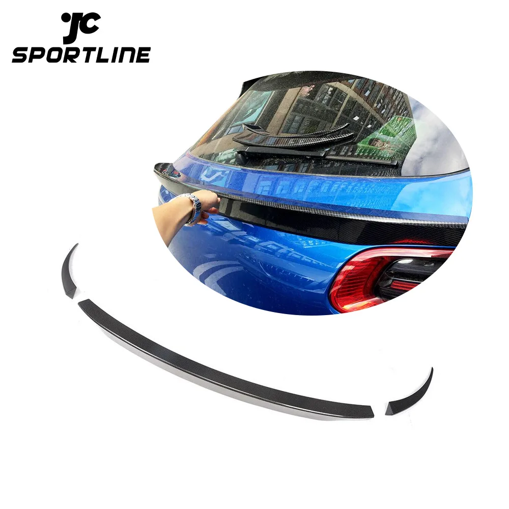 3pcs Carbon Fiber Middle Spoiler For P Orsch E Macan S Sport Utility 4-Door