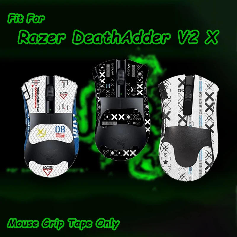 Mouse Grip tape for Razer DeathAdder V2 X - Anti-Slip Sweatproof Mouse Skins Perfect Fit & No-Residue Stickers for Comfortable