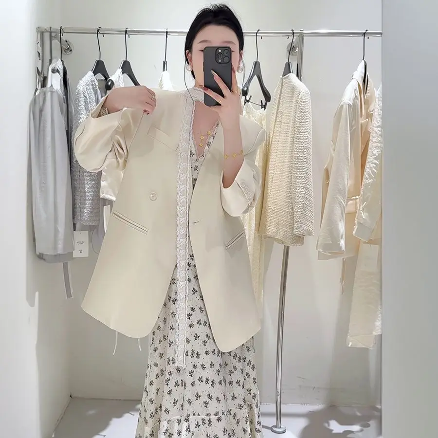 

Модный женский костюм на весну и осень, элитный стильный костюм, топ, повседневное платье, элегантный женский комплект из двух предметов