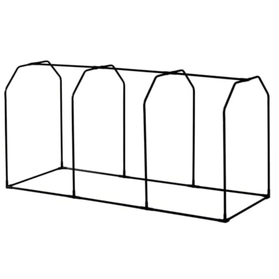 Classic 1.8m Greenhouse Frame Only, Black, 70.5