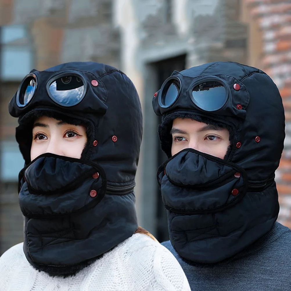 1 قطعة يندبروف الحرارية الصياد غطاء سميكة غطاء للأذن لفصل الشتاء الدراجات التزلج الرياضة في الهواء الطلق قبعة تدفئة للجنسين