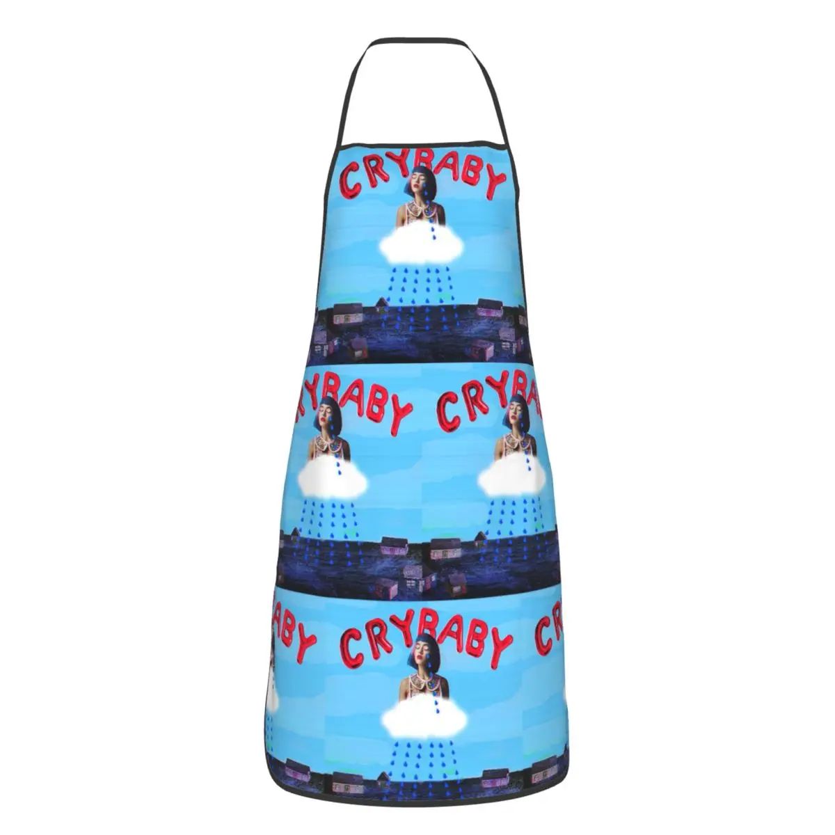 Custom Unisex Melanies Martinezs Merch Logo Cry Baby Rain Kitchen Chef Cooking Baking Apron Women Men Tablier Cuisine Painting