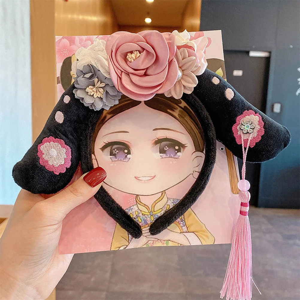 Women Qing Dynasty Headband Hair Hoops Children Cosplay Hair Accessories chinese hair accessories women headband