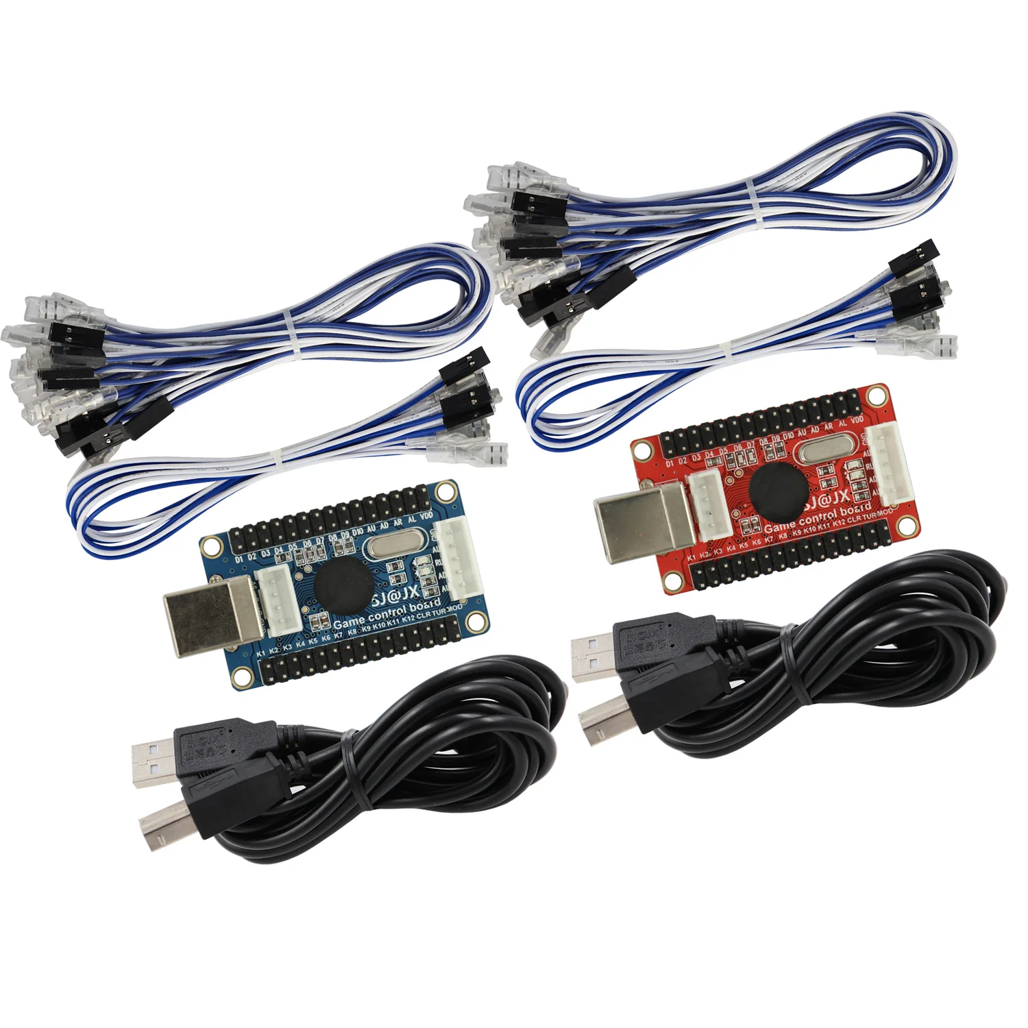 SJ@JX Arcade Game USB Encoder Board Light Zero Delay Gamepad Controller DIY Kit for Retro Pie PC MAME Raspberry Pi