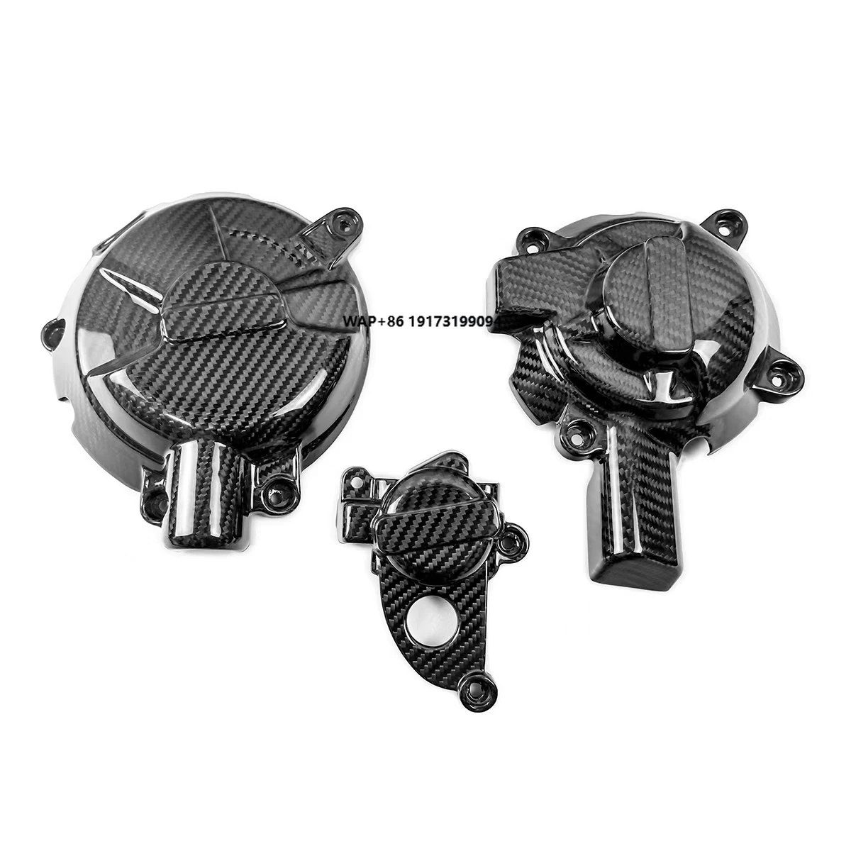 

Motorcycle Accessories Engine Four Components Carbon Fiber 3K Twill Glossy Black Fit for S1000RR 2023 Models