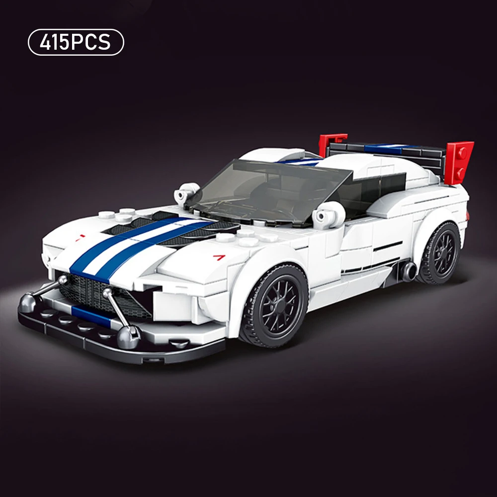 

Спортивный автомобиль, строительные блоки, сборная модель, обучающая игрушка-головоломка для мальчиков, детский подарок на день рождения, набор для демонстрации автомобиля