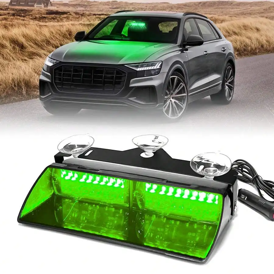 

Nilight Bright LED Emergency Strobe Lights , Car Windshield Warning Flash Light with Suction Cups, Hazard Safety Lamp for Truck
