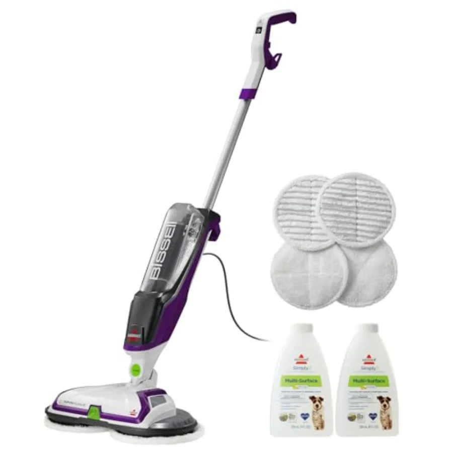 

SpinWave Pet Hard Floor Corded Spin Mop Cleaner with Washable Mop Pads for Sealed Hard Floors 20399 - Efficient Cleaning Soluti