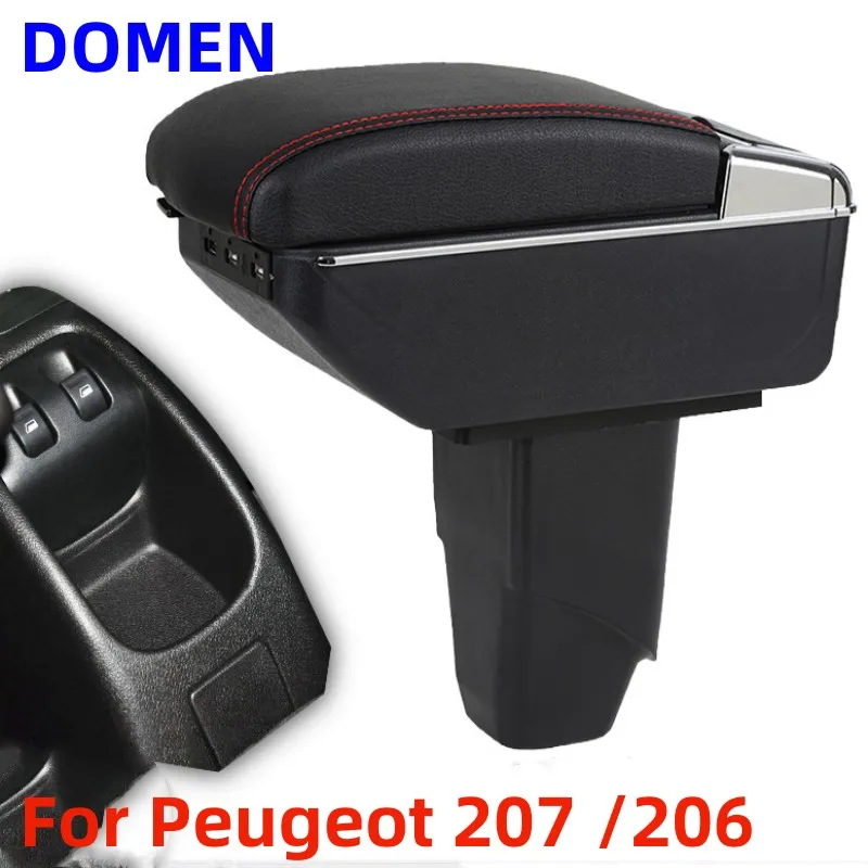 For Peugeot 207 armrest box 206 armrest box Citroen C2 Retrofitting the interior of the central armrest to car accessories