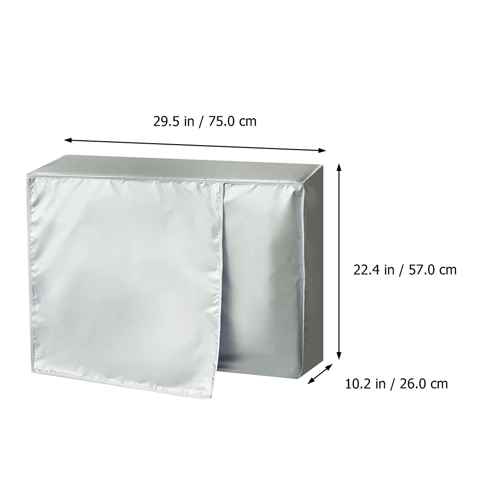 

Air Conditioner Outside Unit Waterproof Cover Heavy Duty Outdoor Protector for Central Ac Units Mesh Vents Anti Corrosion Cover