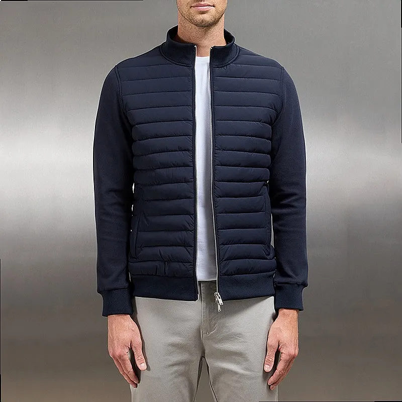 Men Lightweight Puffer Jacket Quilted Bomber Coat Spring Summer Outerwear
