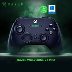 Razer Wolverine V3 Pro Wireless Esports Controller For Xbox & PC 4 Mouse Click Back Paddles & 2 Claw Grip Bumpers Fast Triggers