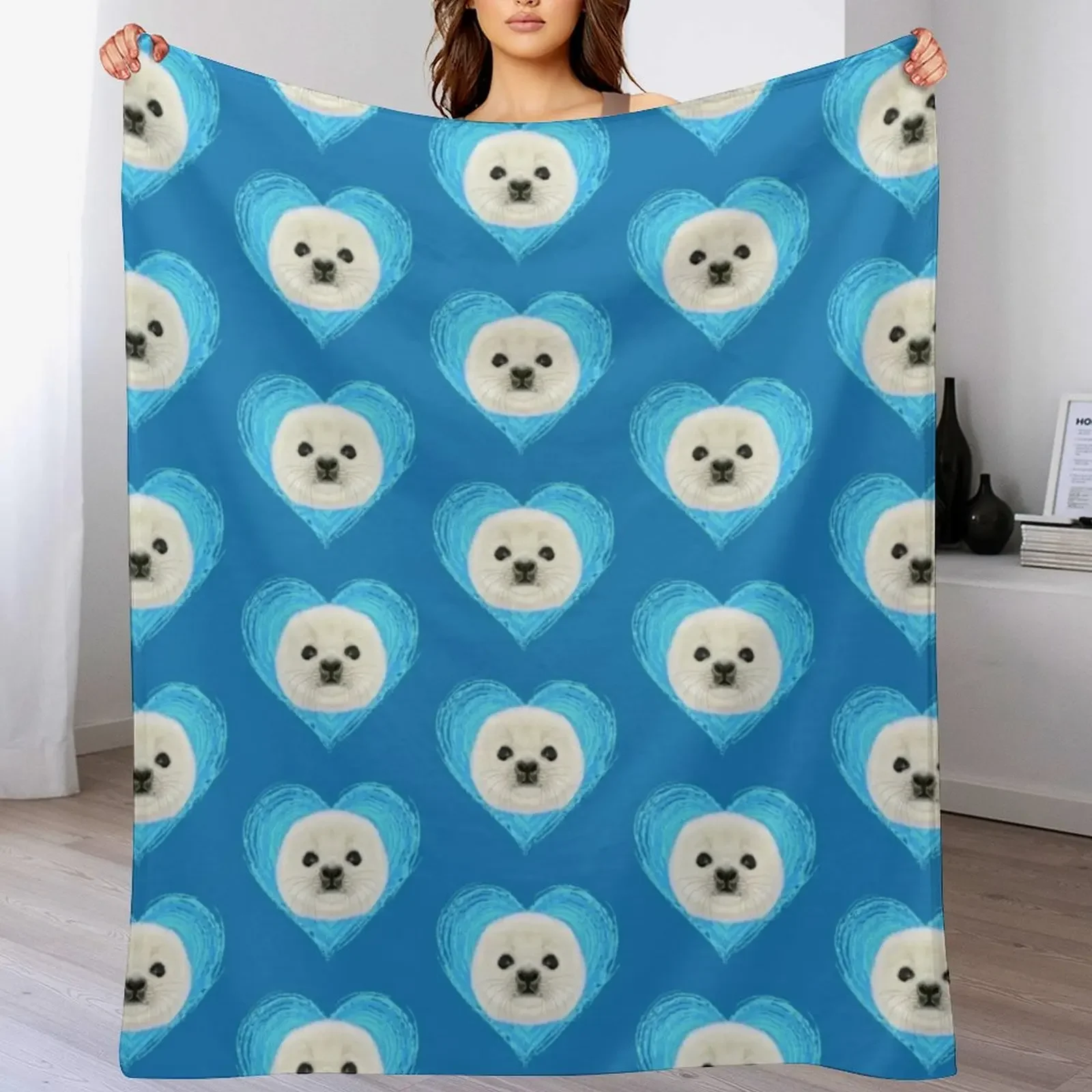 Baby seal gift howler seal cute seals Throw Blanket manga Soft Big Sofa cosplay anime Blankets