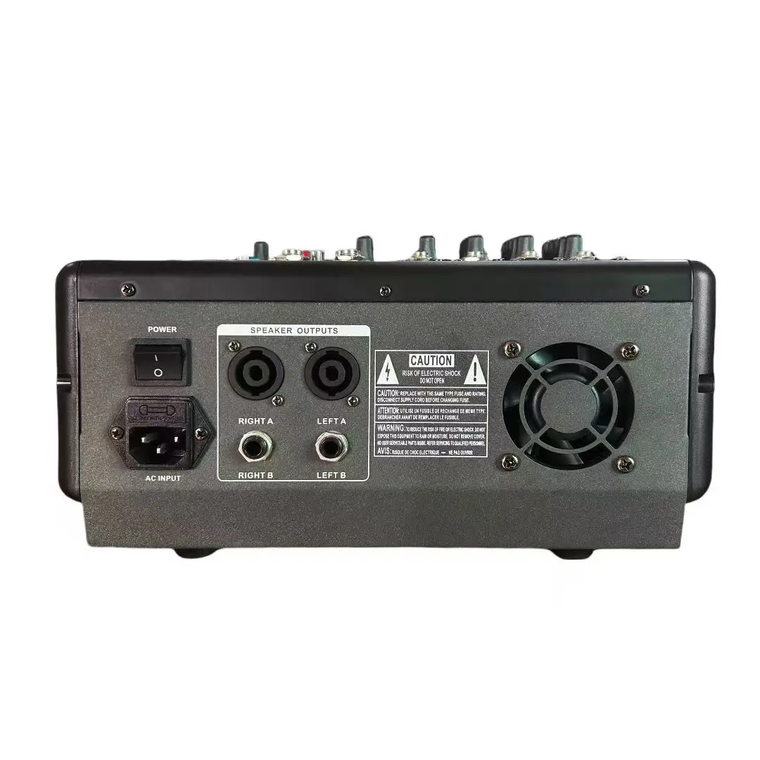 Best Seller XTUGA MX-403 Professional Audio Mixer 2*250W 4 Channel Console With 16 DSP Effects USB Interface Video & Lighting