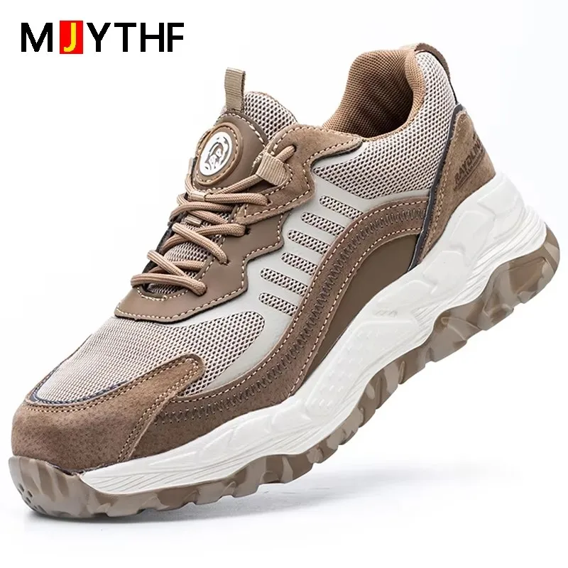 2026 New Work Boots Safety Steel Toe Shoes Men Boots Anti-Puncture Safety Boots Protective Shoes Sneakers Indestructible Shoes