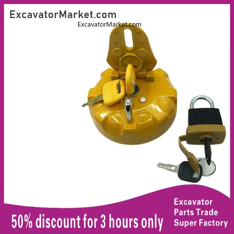 Excavator Spare For Sumitomo SH120 200 210 240 350Anti-theft padlock thickened diesel cover  Excavator Parts