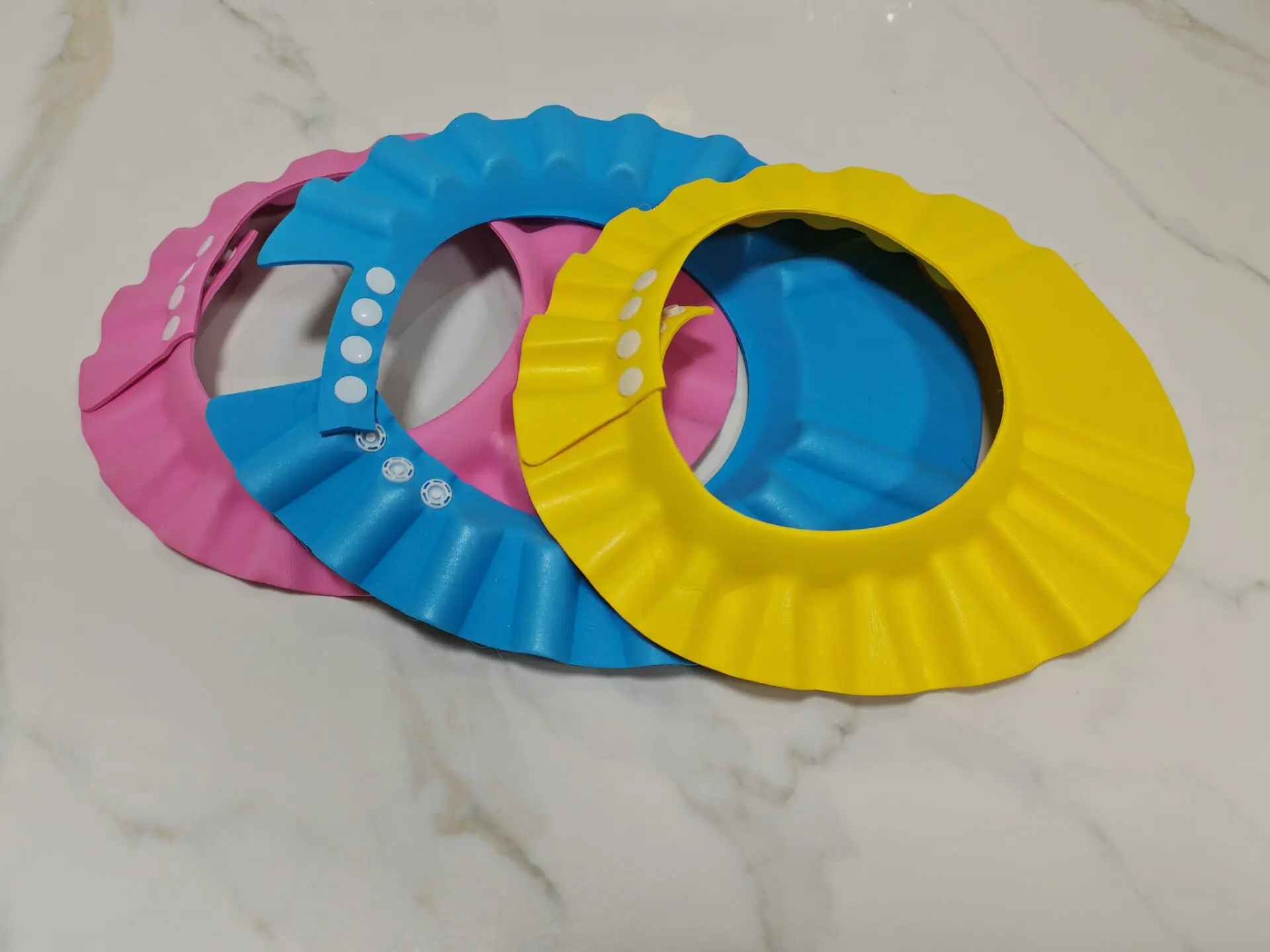 Adjustable Shampoo Shower Cap, Waterproof Shampoo Cap to Protect Ears and Eyes from Water, Baby Bath Accessories