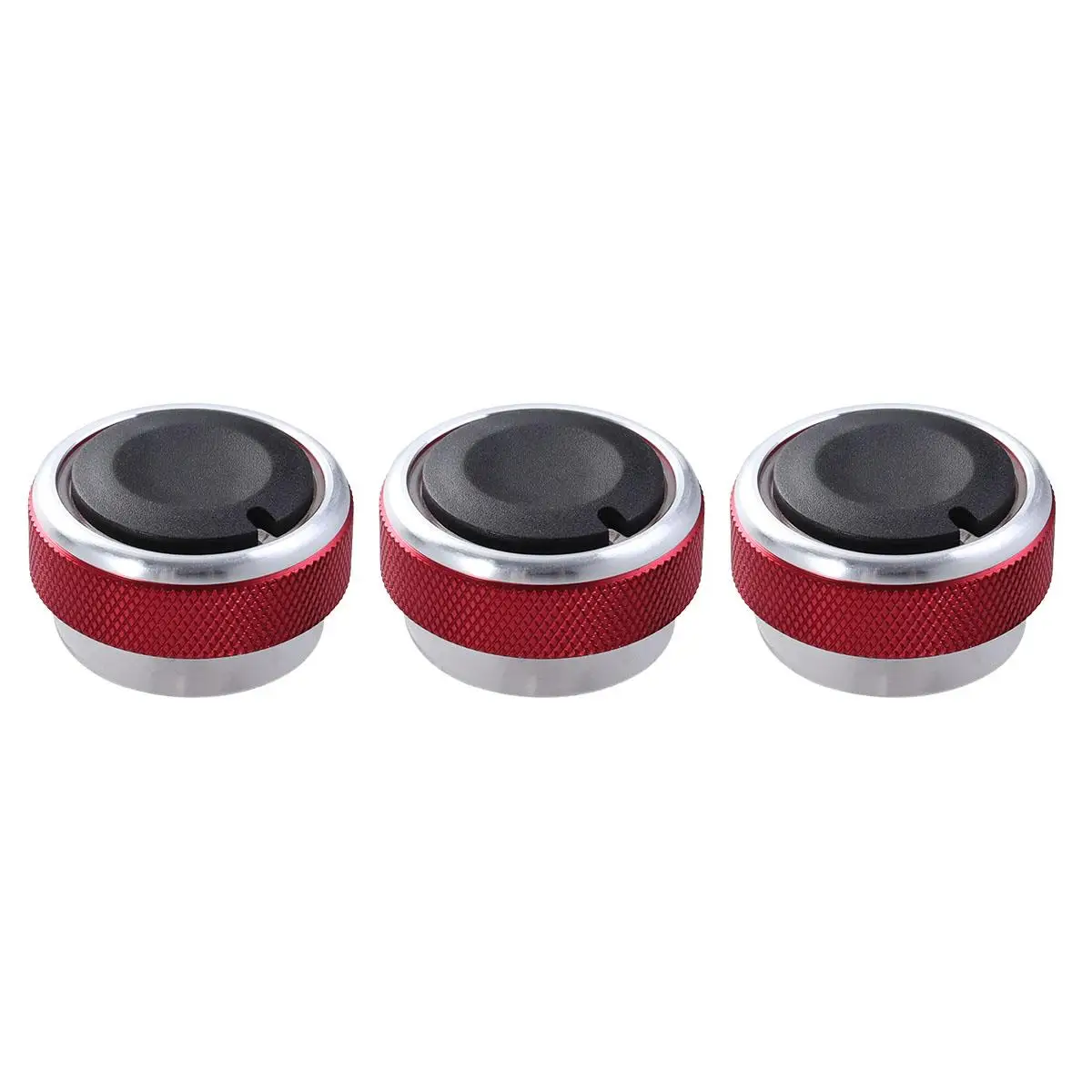 

3 Pcs Air Conditioning Control Switch Alloy Knob for 2 3 2005-2014 Mondeo Easy Install Durable Material Dash Light