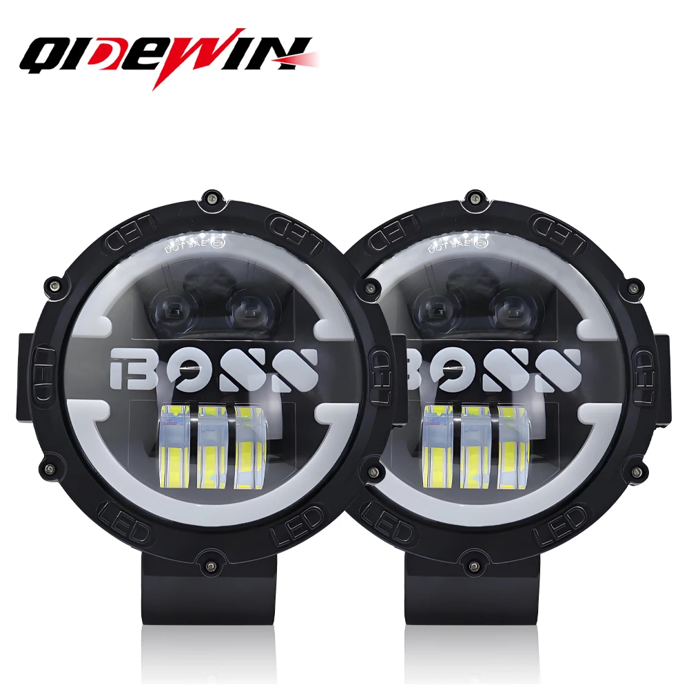 

7 Inch LED Headlight DRL Angel Eyes Turn Signal Lamp High Low Beam DRL Led Work Driving Lamp for Truck Jeep Off Road SUV UTV ATV
