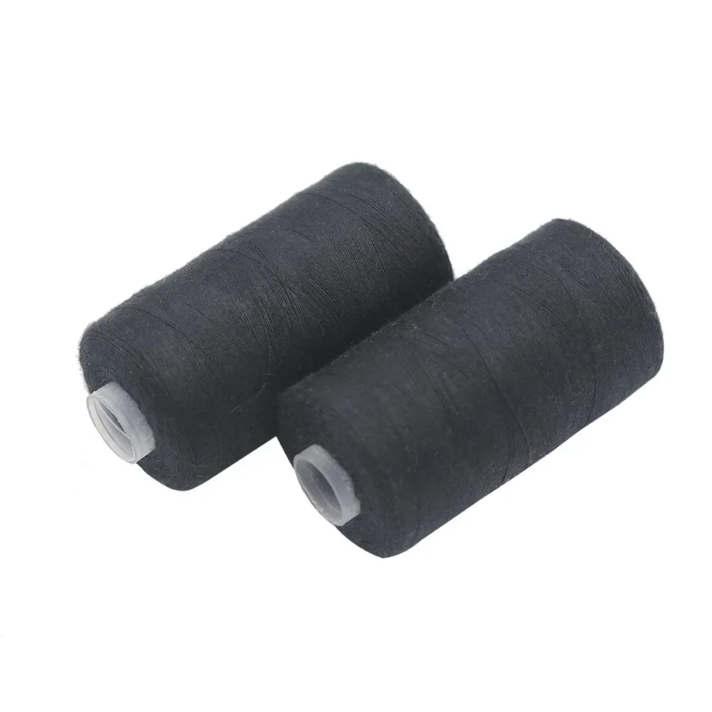 2Pcs 500M Sewing Thread Polyester Thread Set Strong And Durable Black White Sewing Threads For Hand Machines