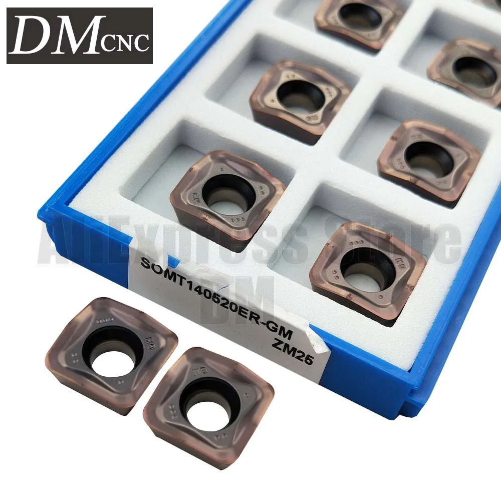 er Somt 140520 Somt140520er-gm Zm25 Carboneto de Moagem Insere Ferramentas Torneamento Cortador Blad Somt140520er-gm Somt140520er gm Somt140520