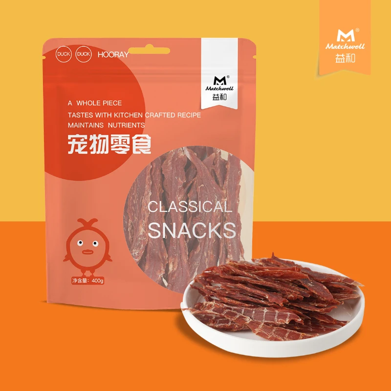 Pet Dog Snacks Baked Chicken Jerky  Duck Jerky Training Rewards Teething Snacks Low Temperature Baking Natural Nutrious Snack