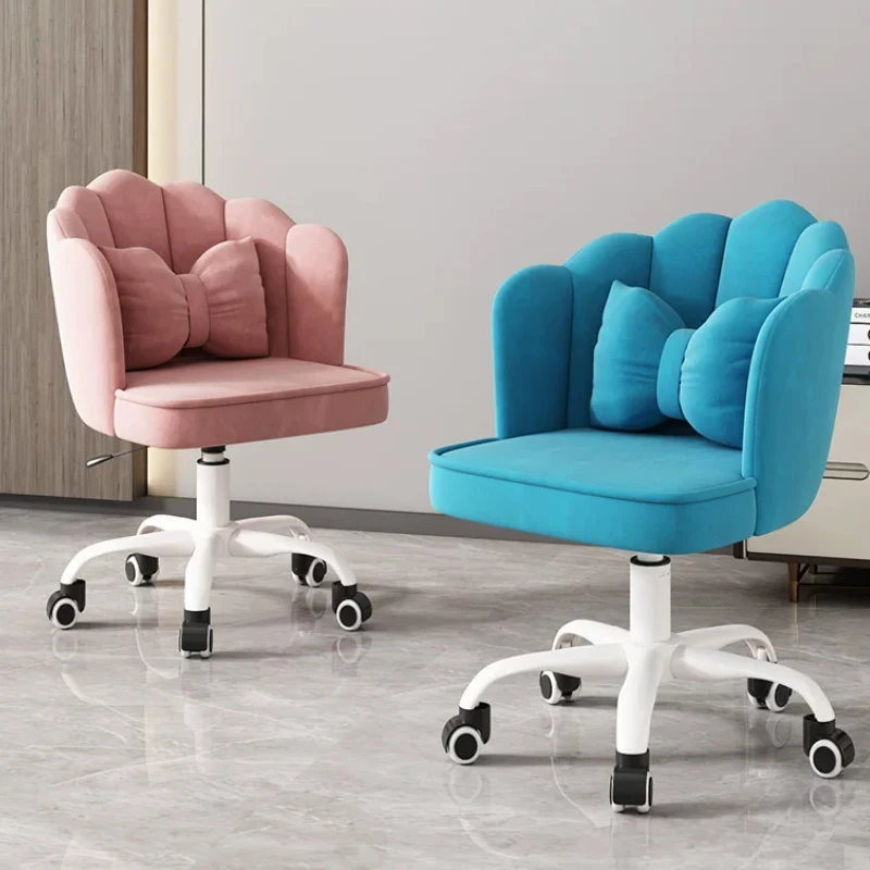 Ergonomic Desk Chair for Dorm & Home, Computer Office Chair with Lumbar Support, Swivel Rolling Study Chair for Small Spaces