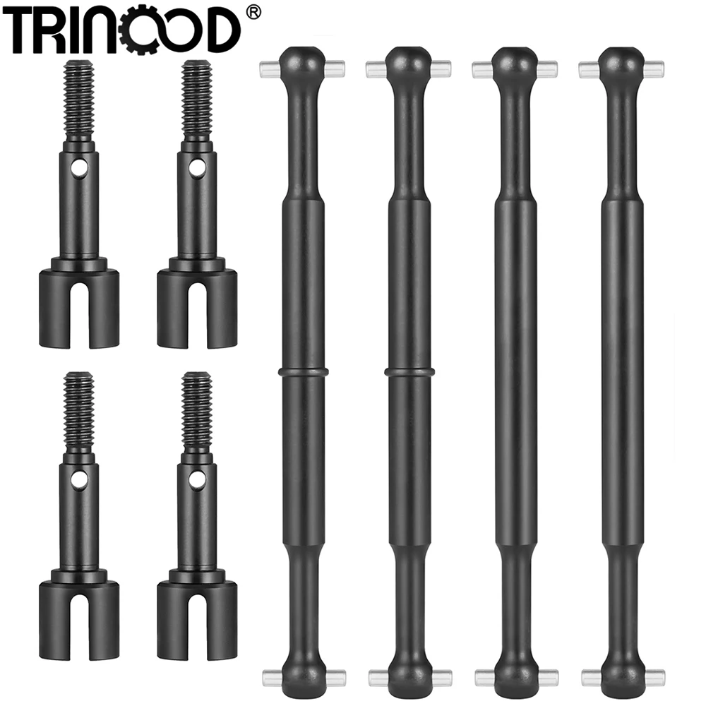 TRINOOD Steel Front & Rear CVD Drive Shaft Dogbones and Drive Cup for Tamiya HotShot 58391 4WD 1/10 Buggy Truck Parts