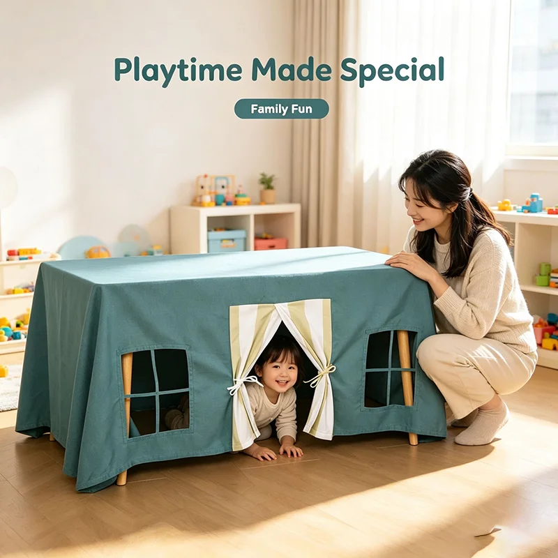 New Material Large Tablecloth Game Room Children's Desk Tablecloth Tent Suitable For Restaurants, Birthdays, Indoor And Outdoor