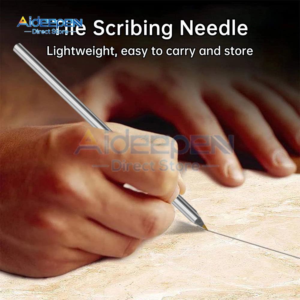 3pcs Alloy Scribe Pen Carbide Scriber Pen Metal Wood Glass Tile Cutting Marker Pencil Metalworking Woodworking Hand Tools