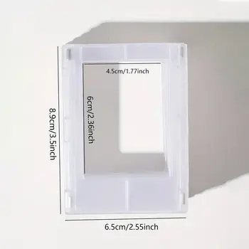 3palcový minimalistický polaroidový fotorámeček s magnetickým průhledným akrylovým displejem na fotokarty, vhodný pro vystavení na stole 12 nejlepší prodej mini fotorámečky - №3