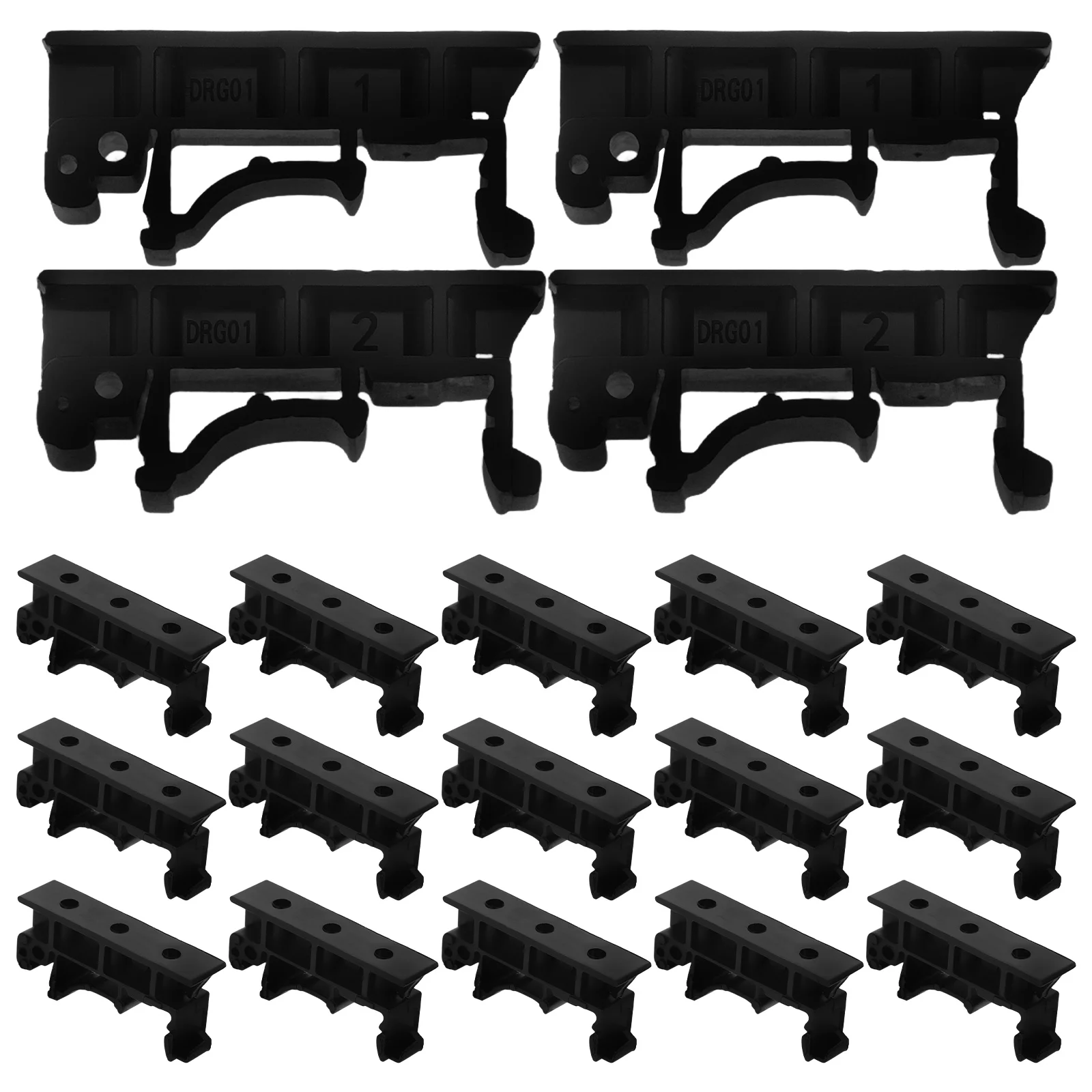 10 Pairs Adapter Pcb Mounting Bracket Replaceable Circuit Board Mounts Installing Panel Replacement Fixing Black Accessory