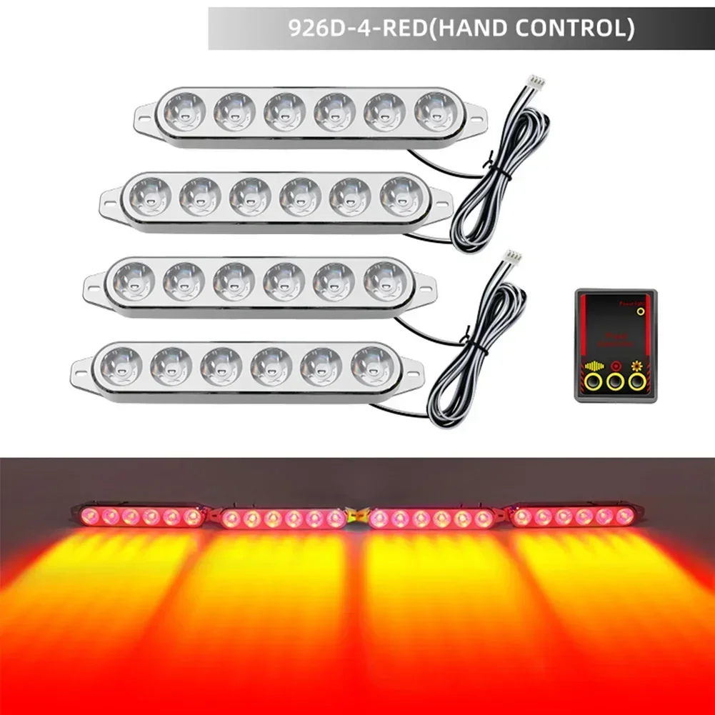 

Outdoor Visibility 26*11.63*4.3cm LED Strobe Lights Car Led Lighting System Bright Illumination Dynamic Strobing Modes