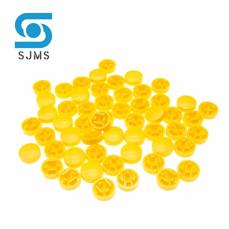 50PCS A25 Runde Kunststoff Push Button Schalter Kappe 10MM Größe 4,8*9,8mm Für B3F-4055 12*12*7,3 Tact Tactile Taste Schalter Kappen Hut – Detail 9