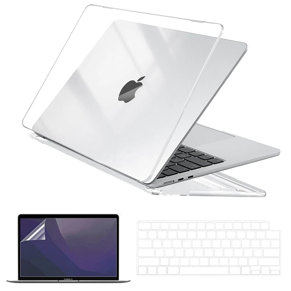 

Для MacBook Pro 14-дюймовый 2025 2024-2021 M4 M3 M2 M1 Pro Max чип, твердые чехлы с крышкой клавиатуры, защитная пленка для экрана